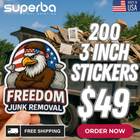 3″ Vinyl Stickers – 200 Pack