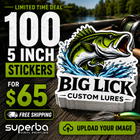 5″ Vinyl Stickers – 100 Pack