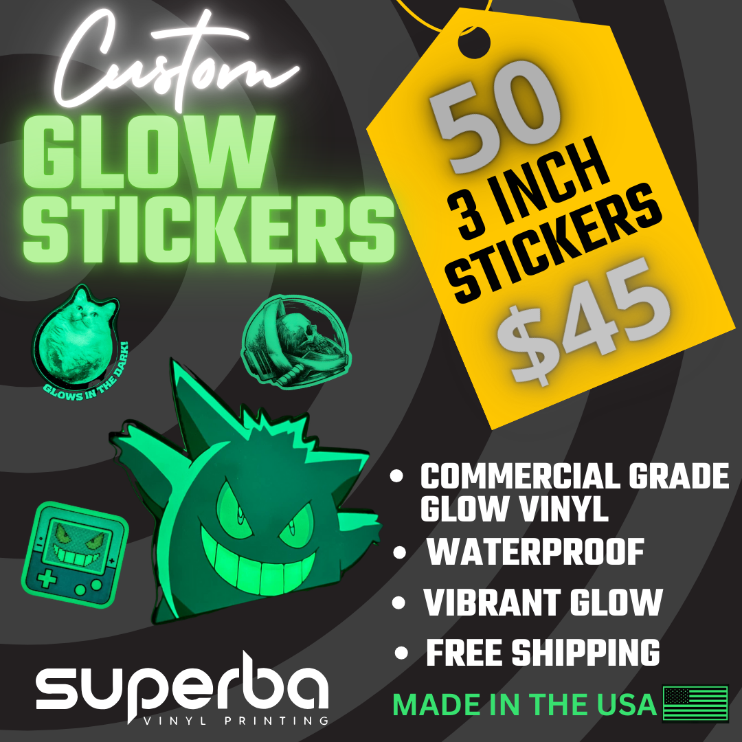 3″ Glow Stickers – 50 Pack